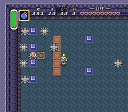 A Murky Cisterns floor with spike traps