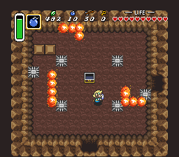 A Turtle Deeps cave with fire snakes